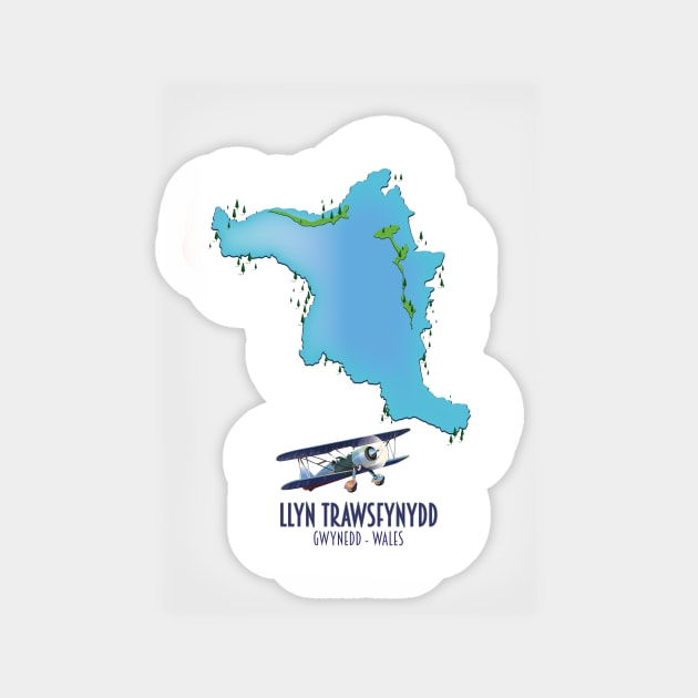 Llyn Trawsfynydd Sticker by nickemporium1